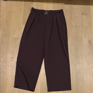 H&M Women's Chocolate Wide Leg Trousers
